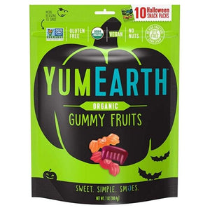 YumEarth - Organic Halloween Gummy Fruits, 10-Pack