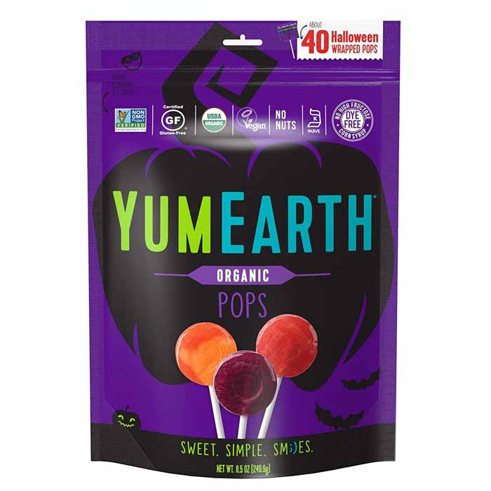 YumEarth - Organic Halloween Pops, 40-Pack