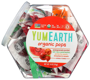 YumEarth, Organic Fruit Lollipops, 6oz | Pack of 10