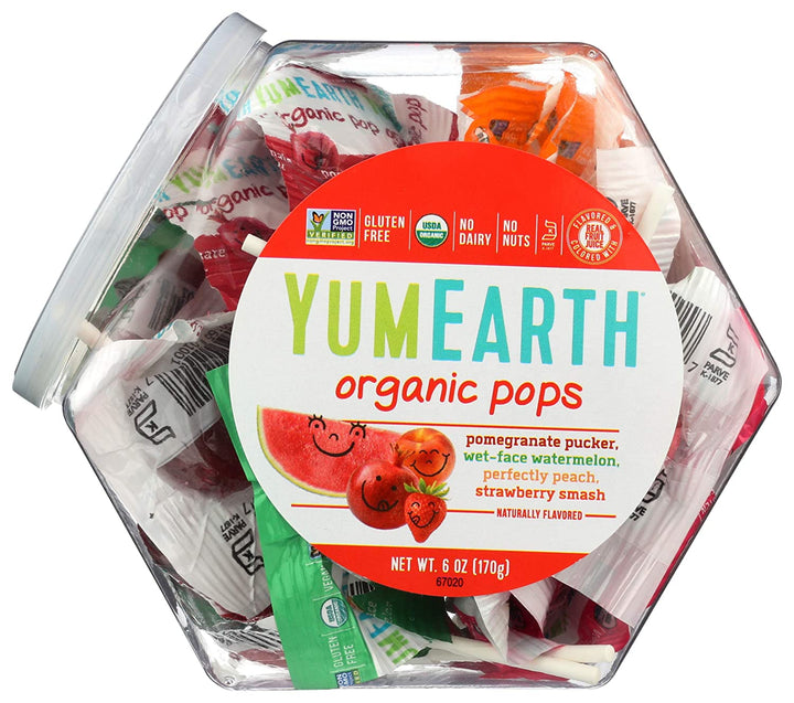 YumEarth, Organic Fruit Lollipops, 6oz | Pack of 10 - PlantX US