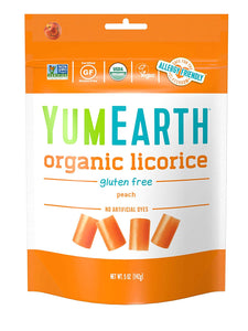 YumEarth, Organic Licorice, Peach, 5 oz
 | Pack of 12