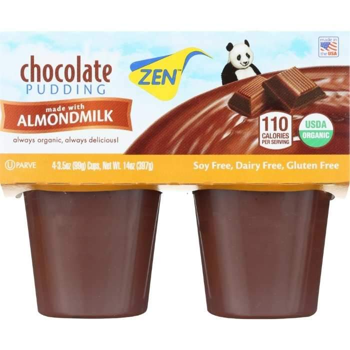 Zen - Chocolate Pudding with Almond Milk, 4pk- Front