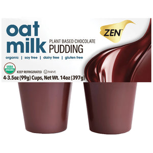 Zen - Pudding Oat Milk Chocolate 4Pc, 14oz | Pack of 6