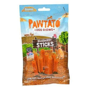 Benevo Pawtato Sticks Dog Chew Treats - Blueberry