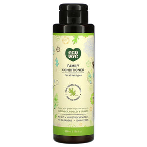 ecoLove - Green Vegetables Family Conditioner, 17.6 fl oz | Pack of 3