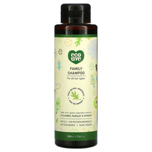 EcoLove - Green Vegetables Family Shampoo, 17.6 fl oz