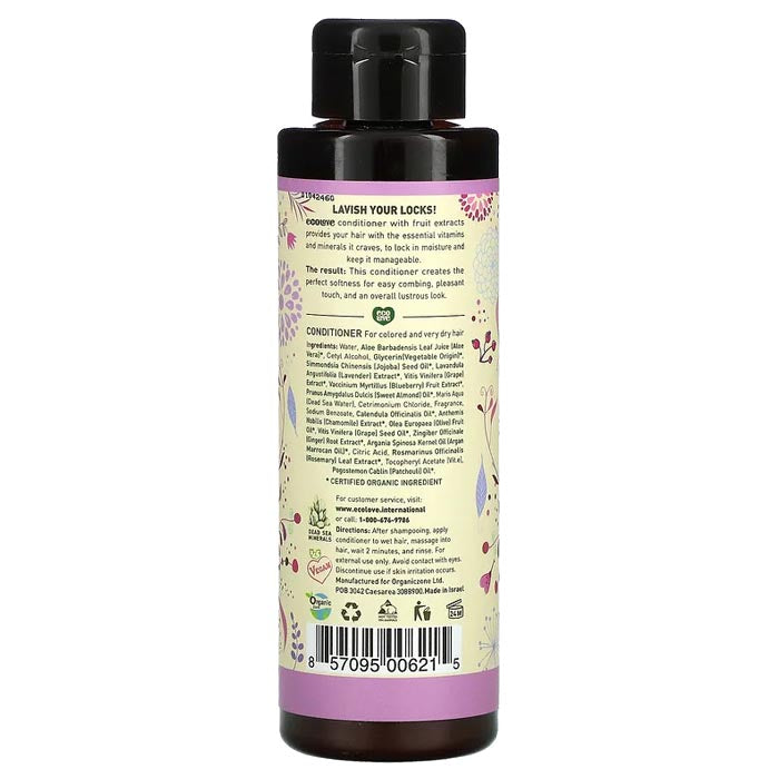ecoLove - Purple Fruit Conditioner For Colored & Dry Hair, 17.6 fl oz - back
