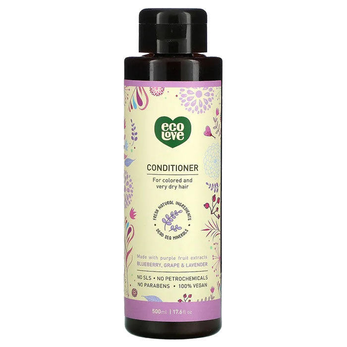 ecoLove - Purple Fruit Conditioner For Colored & Dry Hair, 17.6 fl oz