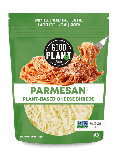 Good Planet Foods - Plant-Based Parmesan Cheese Shreds, 5oz - PlantX US