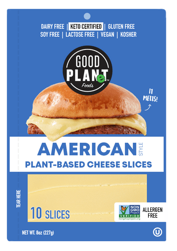 Good Planet Foods - Plant-Based American Cheese Slices, 8oz - PlantX US