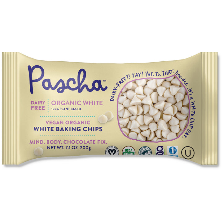 Pascha - White Baking Chips, 7.1oz - PlantX US