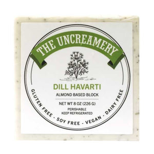The Uncreamery - Dill Havarti Vegan Cheese Block, 8oz
